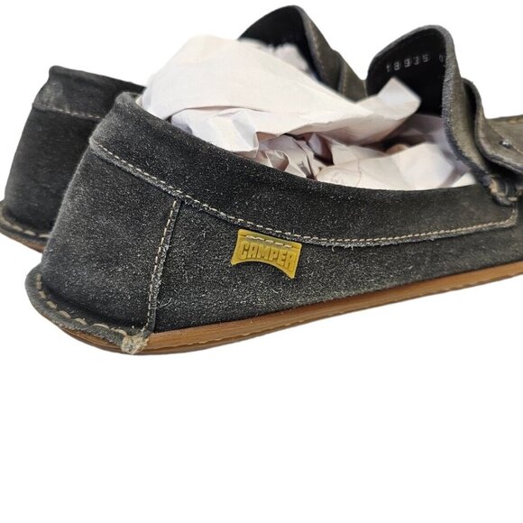 Camper Mens Casco Suede Moccasins Size 42 US 9 Gray Rubber Sole - Picture 11 of 12